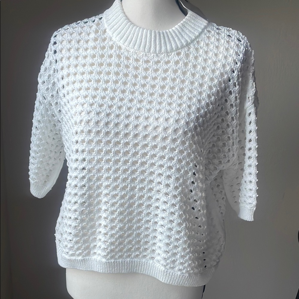 DR2 from Nordstrom NEW with Tags oversized boxy white sweater. Size XS